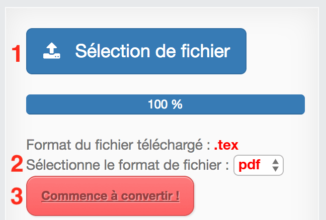 Comment convertir TEX en PDF en ligne